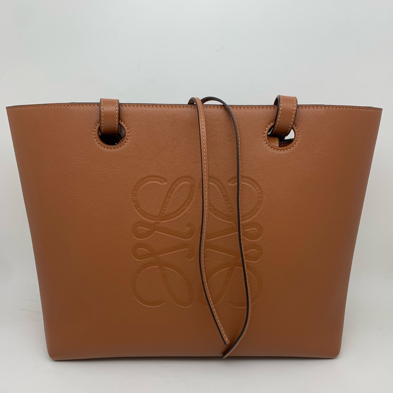 羅意威Loewe Anagram Tote系列 牛皮革壓印logo托特包 手提包 尺寸：29*25*14-0