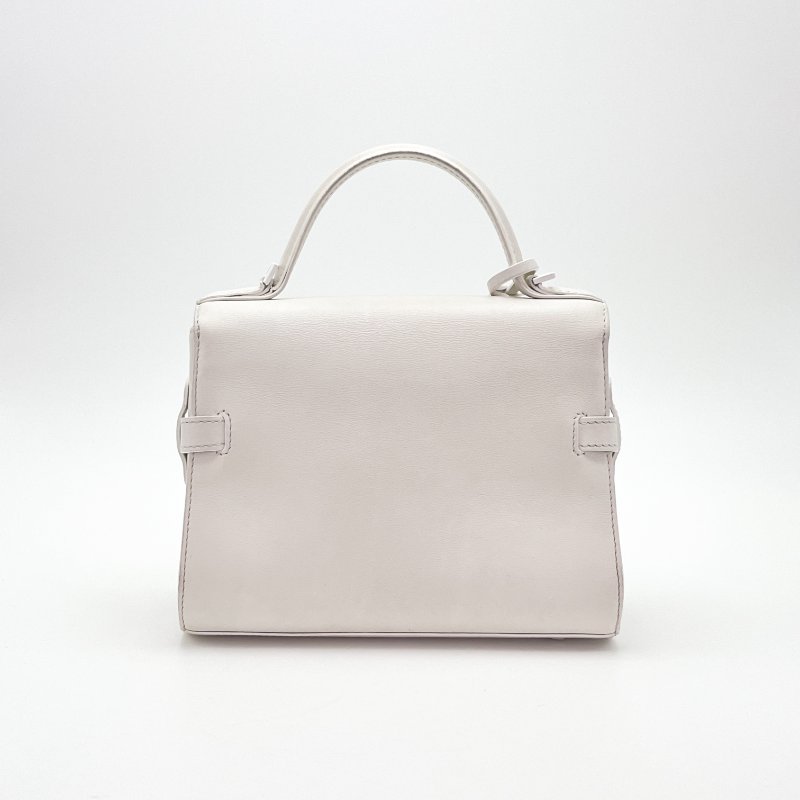 DELVAUX Tempete白色肩背斜背包21*16*7 98新配件塵袋-4