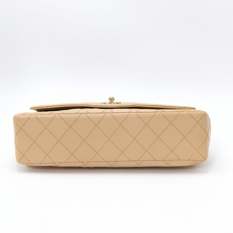 ️CHANEL 巴黎限定奶茶色 鴛鴦扣CF肩背斜背包 26.5*17*7 98新配件塵袋-5