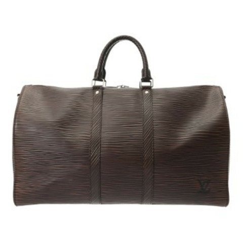 路易威登 Louis Vuitton Epi XL 2025 春夏男士精選 Keepall Bandoulière 50 棕色 M12691 皮革波士頓包 A 級二手 Ginzo