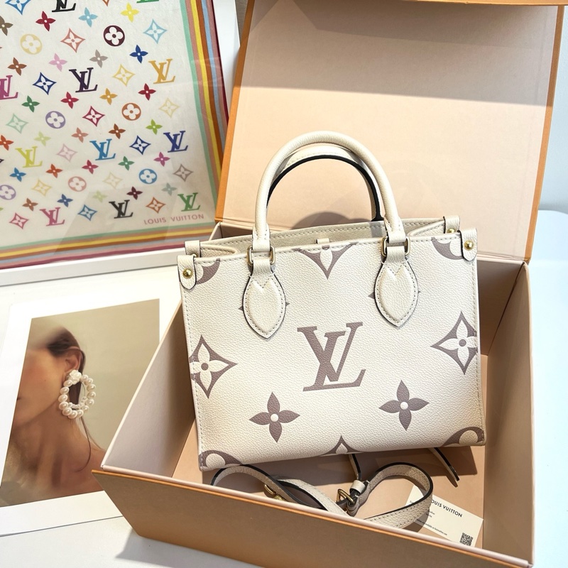 Louis Vuitton 路易威登 小號白色onthego 芯片 底長25-1