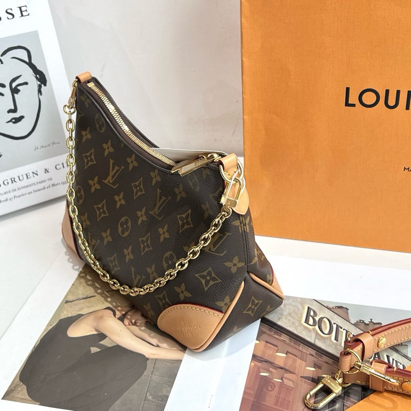 Louis Vuitton 路易威登 黄牛角斜挎包 芯片 25年票-5