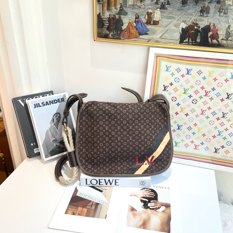 Louis Vuitton路易威登 美國帆船賽系列限量 中古斜挎 05s 底長30-1