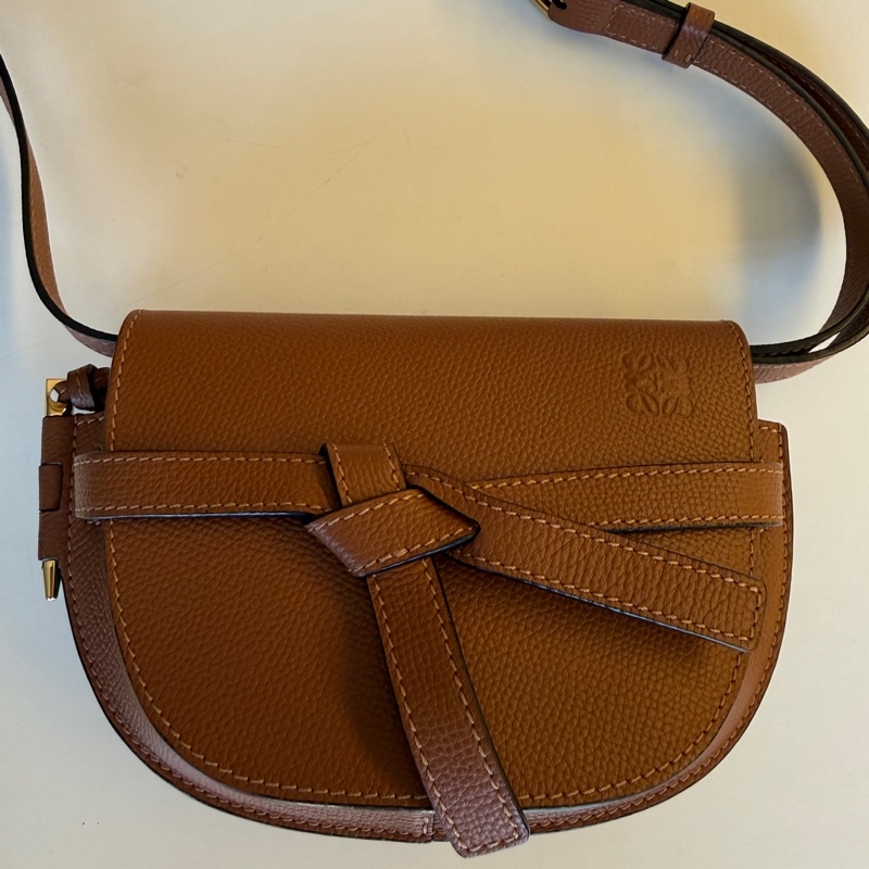 二手LOEWE焦糖色馬鞍包-0