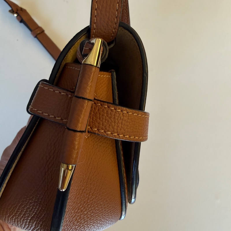 二手LOEWE焦糖色馬鞍包-2