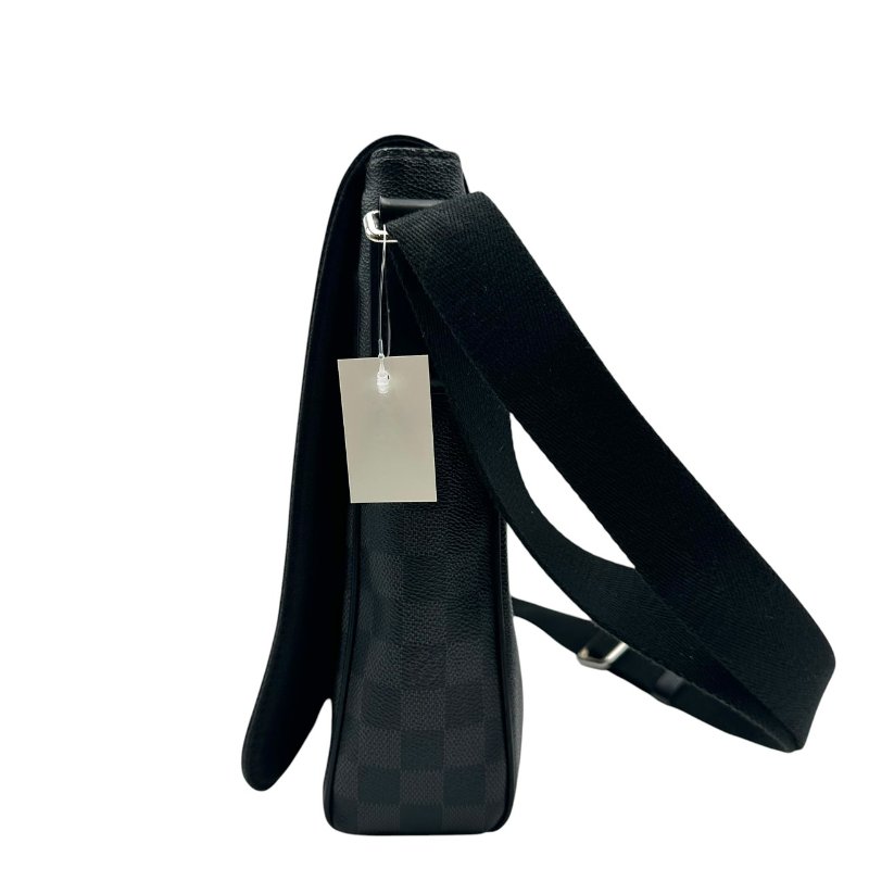 【美收精品】LOUIS VUITTON 黑棋盤格側肩包C-494【隔月月中將轉賣至日本 上架期限30天】-1