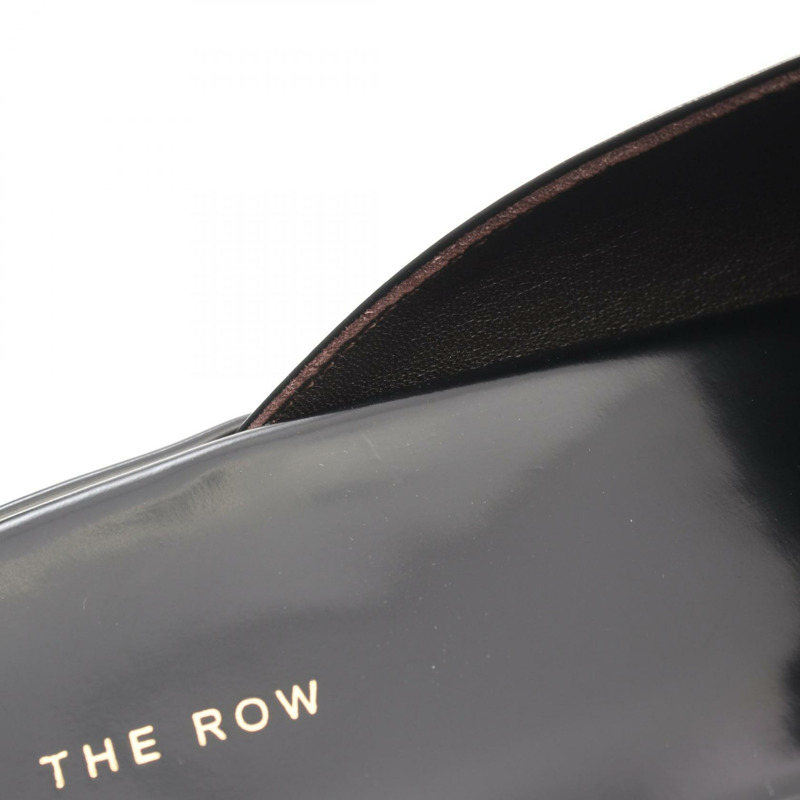 THE ROW 方頭涼鞋 黑色真皮 #38 二手女款-7