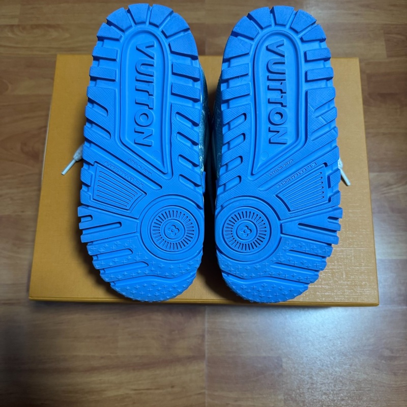 Lv Trainer Maxi白藍胖丁 路易威登低幫板鞋 藍白 35碼-6