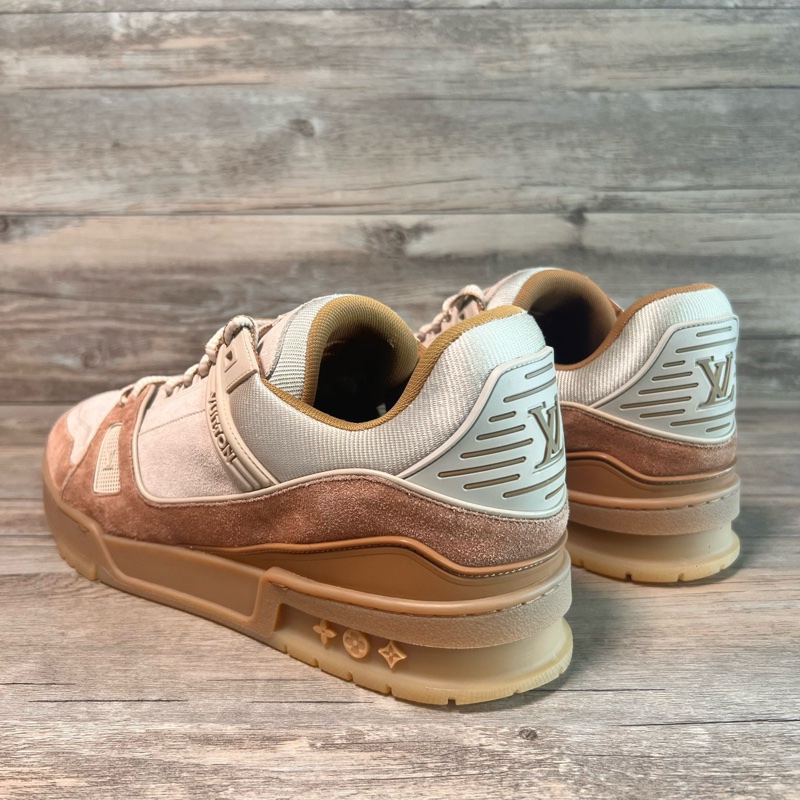 LV路易威登 trainer 卡其色 棕色 摩卡 咖啡色 44.5碼-4