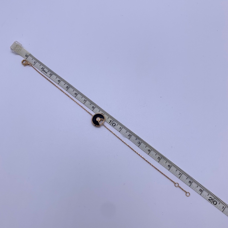 Cartier卡地亞黑瑪瑙帶鑽護身符項鍊無配件 價格非常好喜歡的來-4