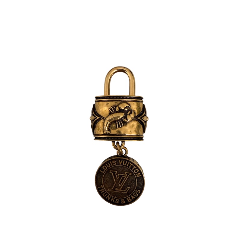 全新 限量 Louis Vuitton 路易威登 Lobster 吊飾 鎖頭吊飾 鑰匙圈 Lv鑰匙圈 P9 Speedy P9 龍蝦鎖頭-2