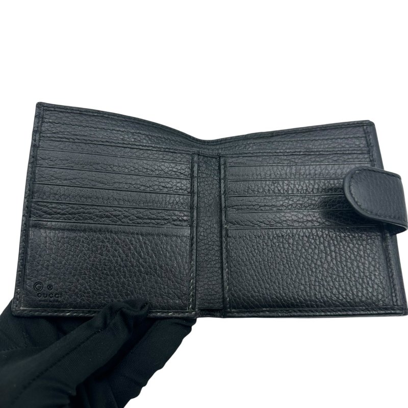 【美收精品】Gucci 黑色短夾 C-493【隔月月中將轉賣至日本 上架期限30天】-5