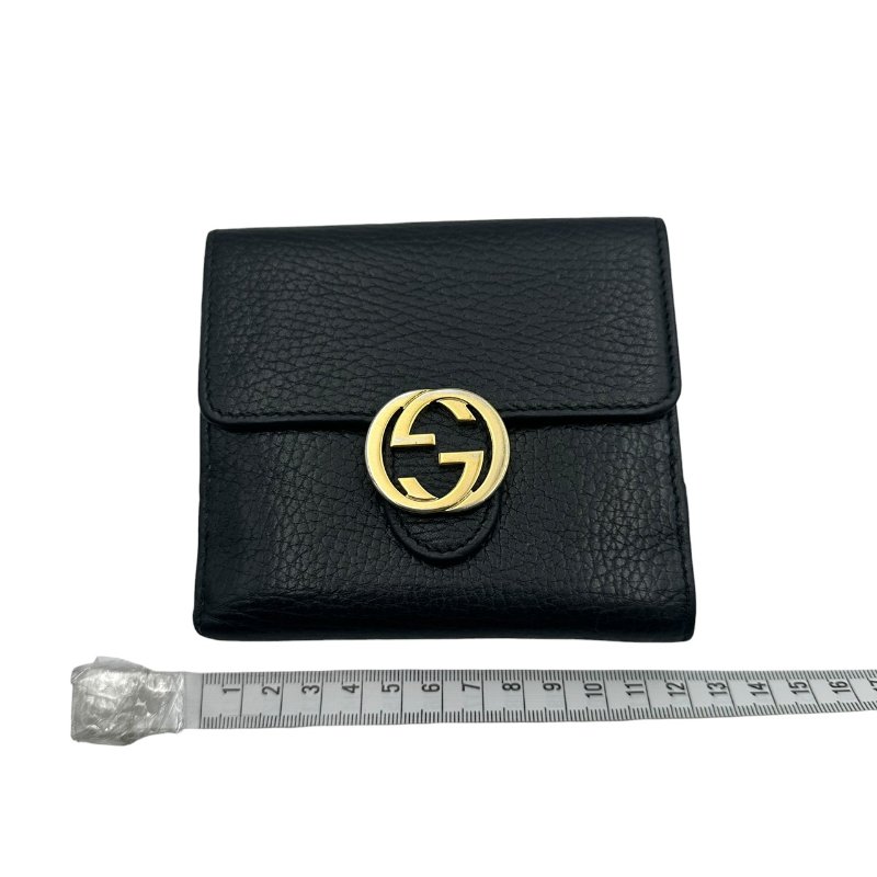 【美收精品】Gucci 黑色短夾 C-493【隔月月中將轉賣至日本 上架期限30天】-10
