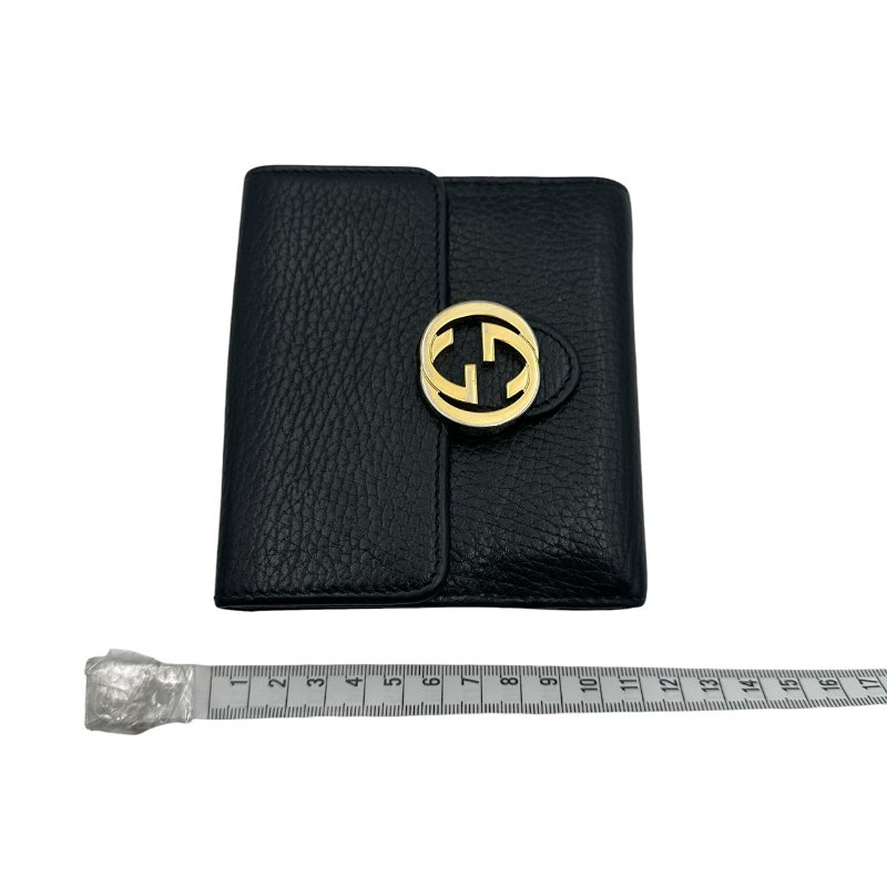 【美收精品】Gucci 黑色短夾 C-493【隔月月中將轉賣至日本 上架期限30天】-11