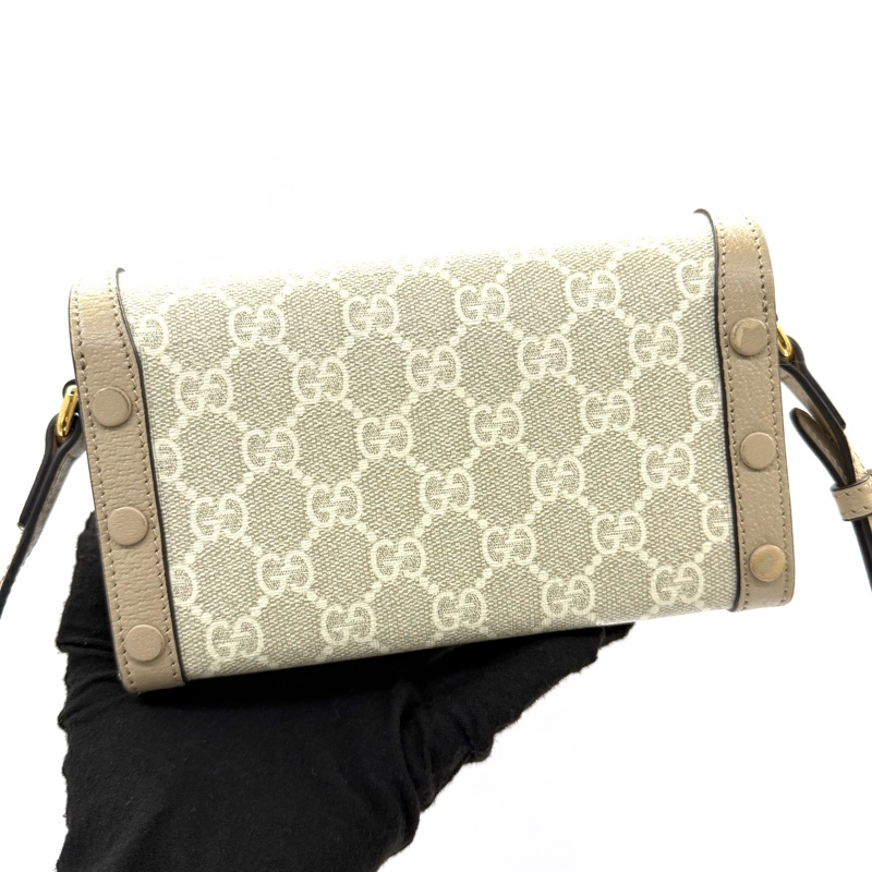 GUCCI 古馳 經典1956 HORSEBIT 馬銜扣斜背包 699296-1