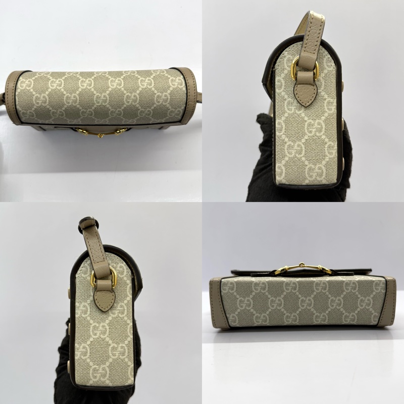 GUCCI 古馳 經典1956 HORSEBIT 馬銜扣斜背包 699296-3