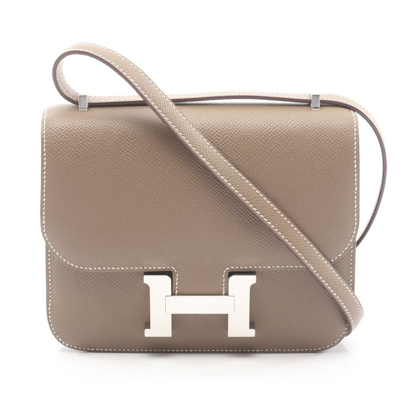 HERMES Constance III 迷你 Miroir 單肩手提包 083905CK 皮革 SHW 二手 B-0