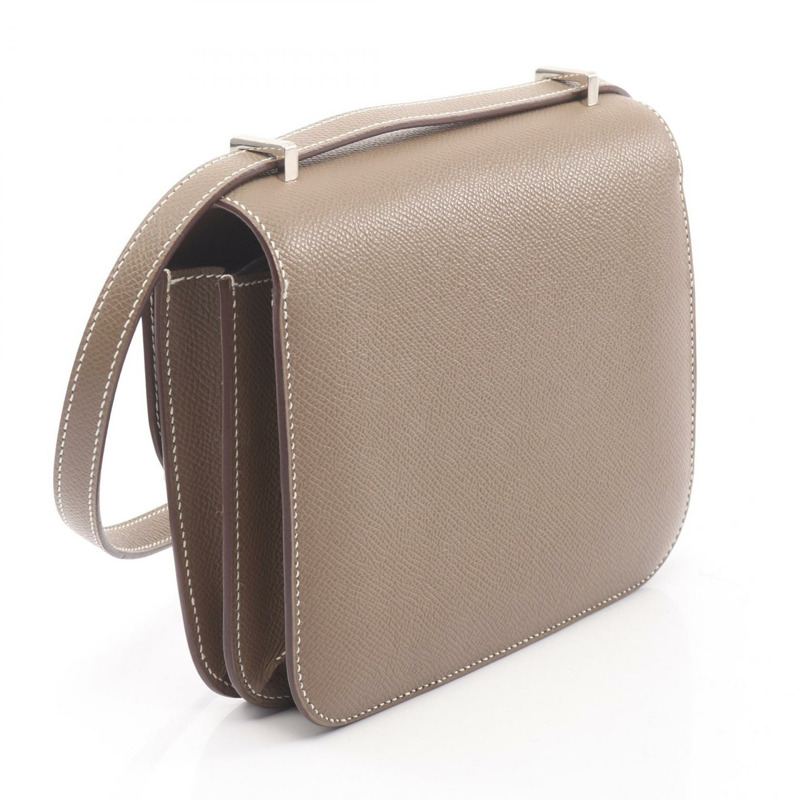 HERMES Constance III 迷你 Miroir 單肩手提包 083905CK 皮革 SHW 二手 B-1