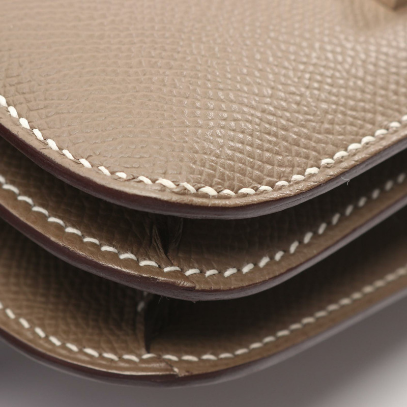 HERMES Constance III 迷你 Miroir 單肩手提包 083905CK 皮革 SHW 二手 B-5