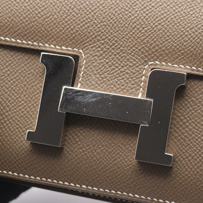 HERMES Constance III 迷你 Miroir 單肩手提包 083905CK 皮革 SHW 二手 B-6