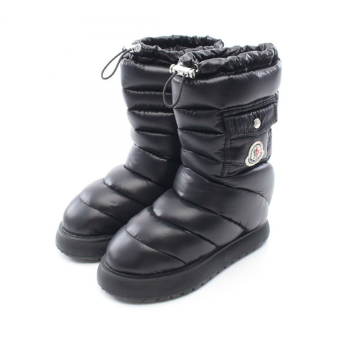 MONCLER GAIA POCKET MID DOWN 中筒靴 尼龍 黑色 #37 二手 女款