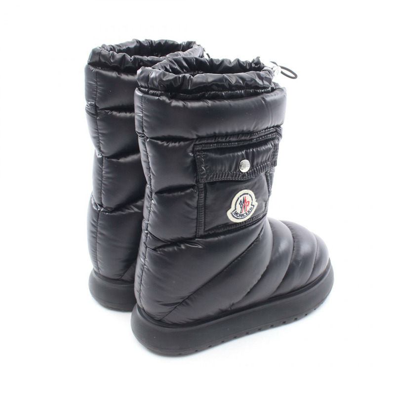 MONCLER GAIA POCKET MID DOWN 中筒靴 尼龍 黑色 #37 二手 女款-1