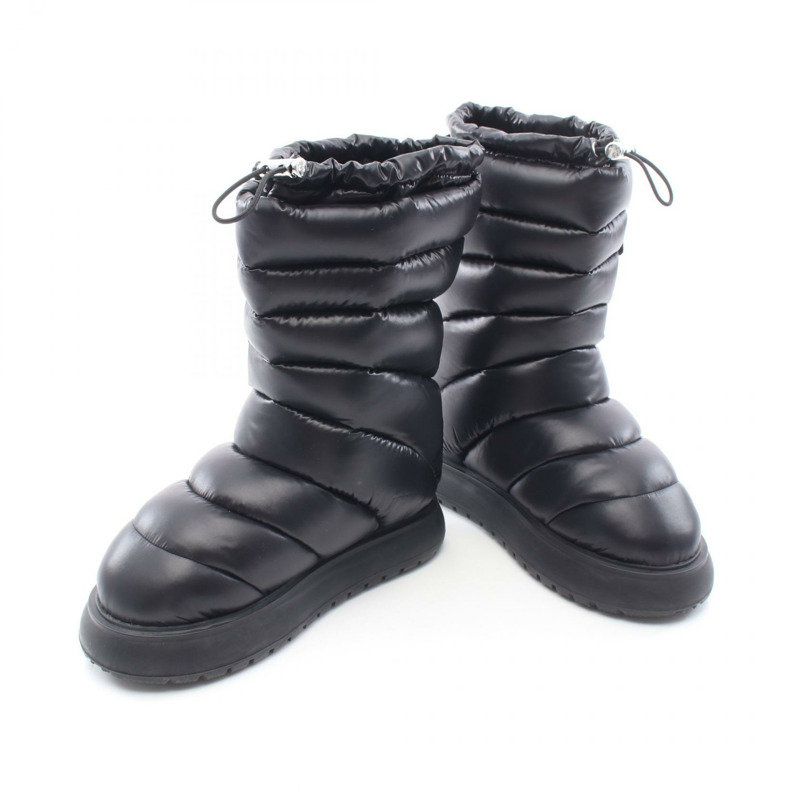 MONCLER GAIA POCKET MID DOWN 中筒靴 尼龍 黑色 #37 二手 女款-2