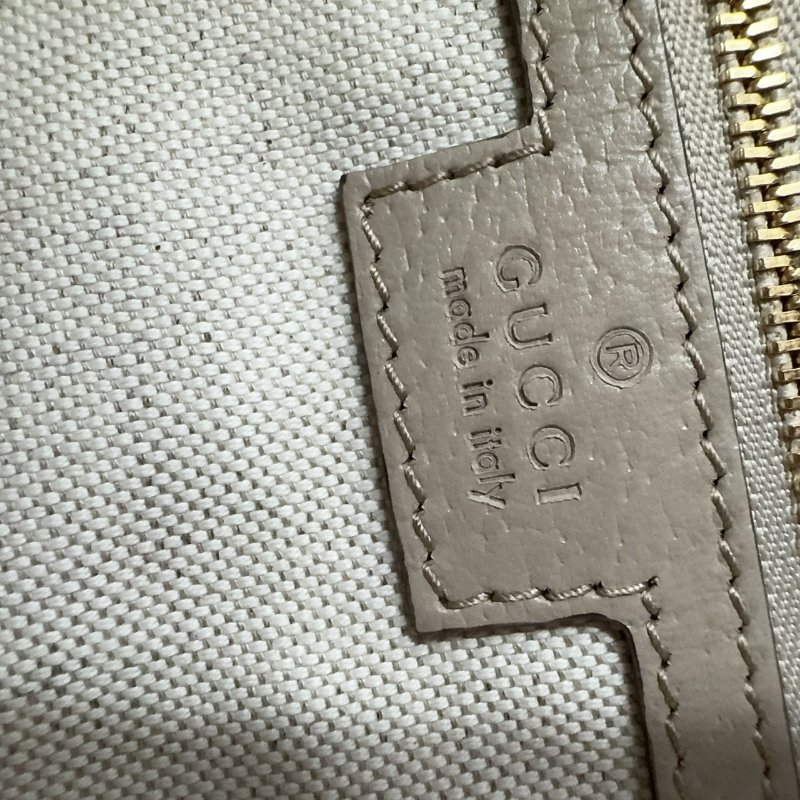 GUCCI燕麥色經典OPHIDIA金釦雙G中型托特包631685-8