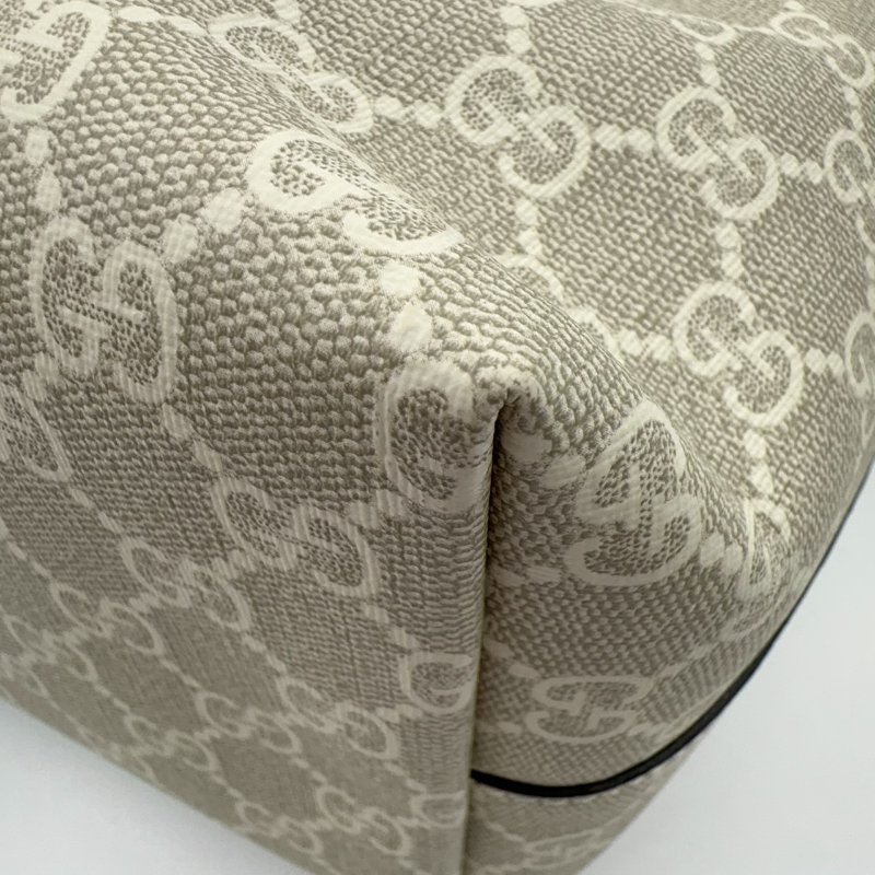 GUCCI燕麥色經典OPHIDIA金釦雙G中型托特包631685-11