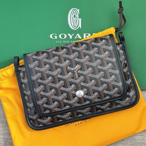 Goyard Plumet Crossbody 黑色休閒斜背包 男女可用