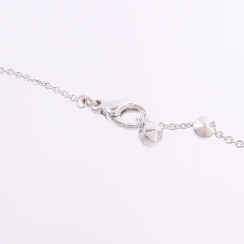 BVLGARI 18K白金Lucea Latin Cross Necklace鑽石項鍊-4