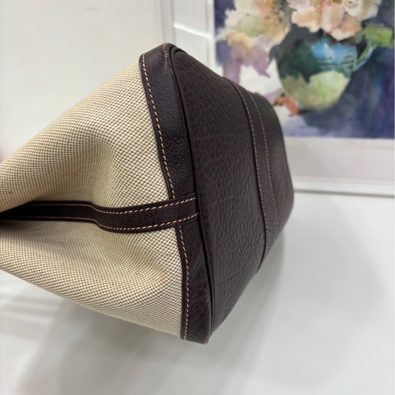 Hermes 愛馬仕garden party 36 花園36 烏木色 框H刻 原始成色-8