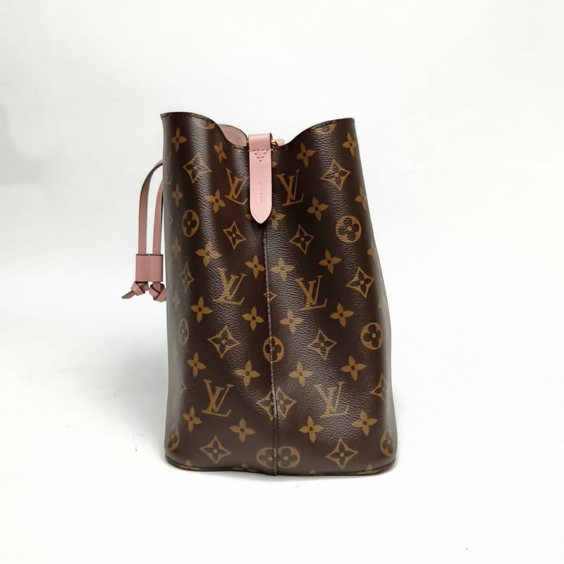 LOUIS VUITTON NÉONOÉ水桶包中號粉色內裏老花PVC金扣晶片肩背包-1
