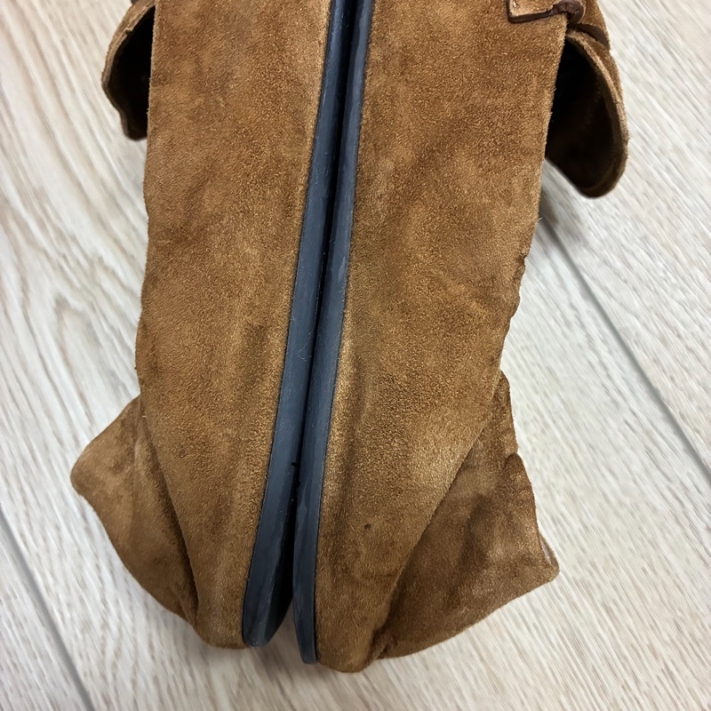 Miu Miu 樂福鞋 卡其麂皮-20