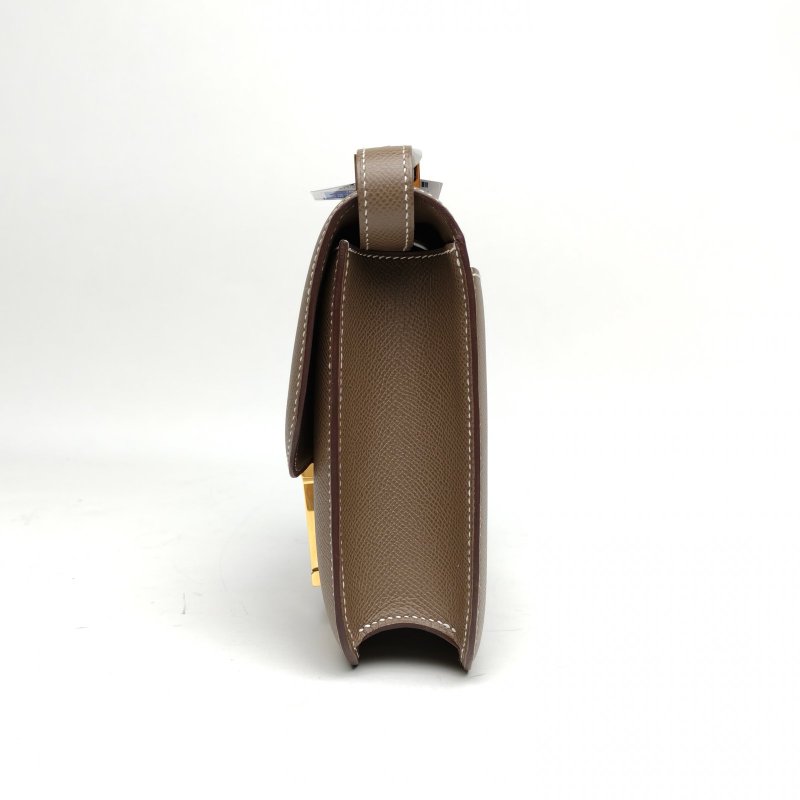 HERMES Constance康康大象灰Epsom皮U刻金扣肩背包-1