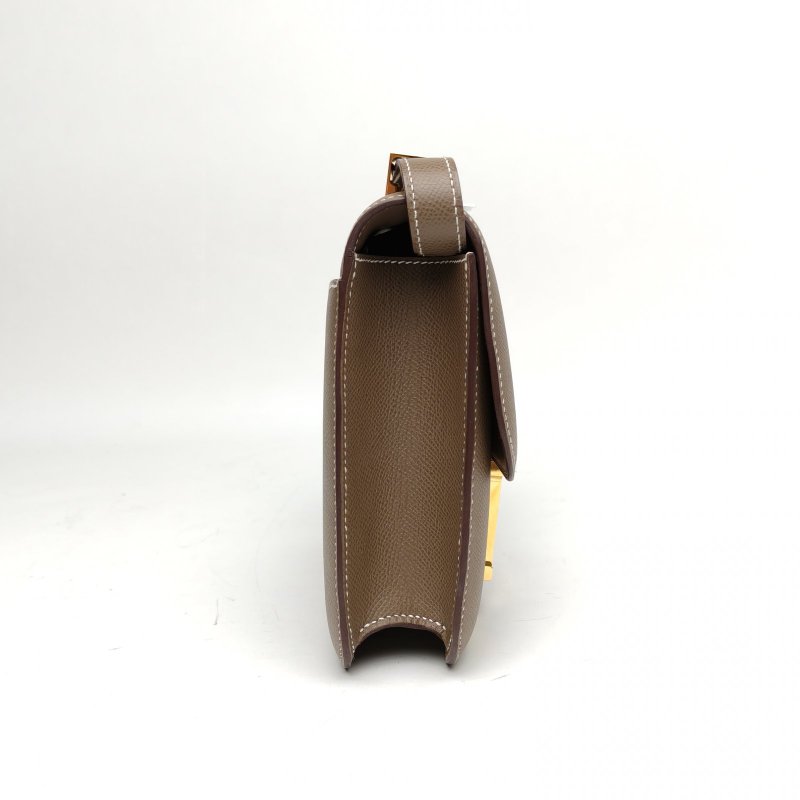 HERMES Constance康康大象灰Epsom皮U刻金扣肩背包-3