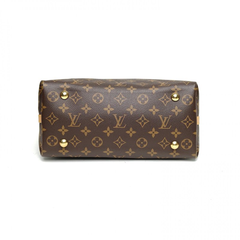 LOUIS VUITTON CARRYALL小號29配子袋老花PVC金扣晶片肩背包-4