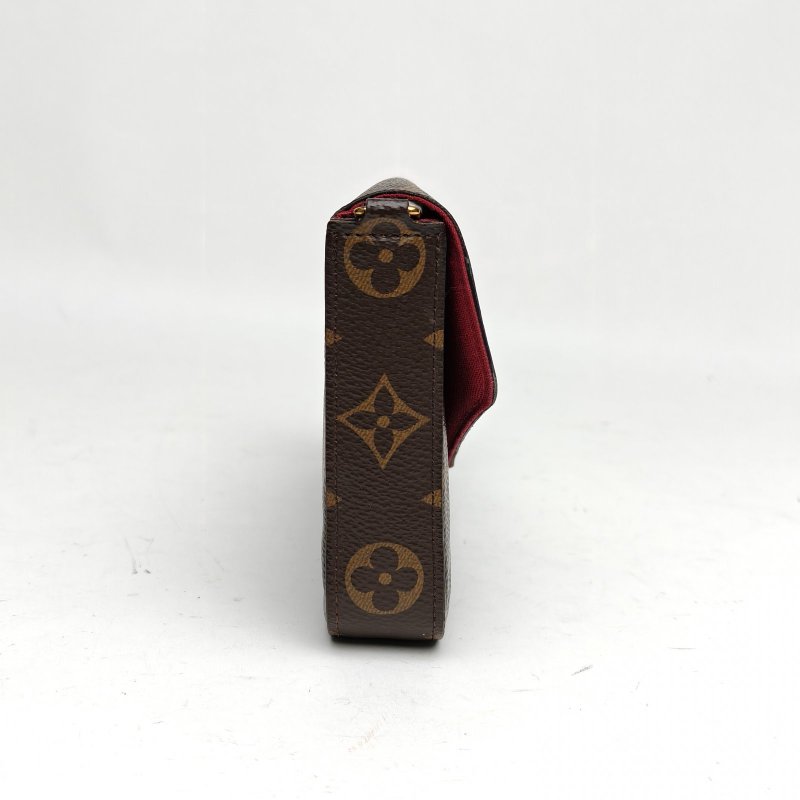 LOUIS VUITTON POCHETTEFELICIE三合一鏈條包老花PVC肩背包-3