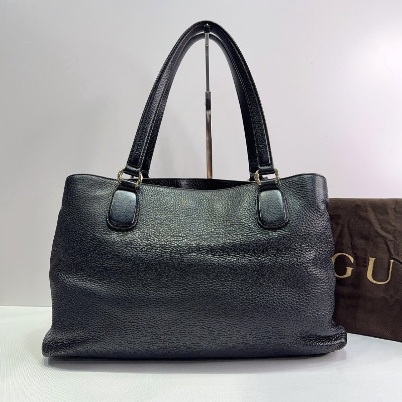 GUCCI SOHO黑色牛皮肩背包-1