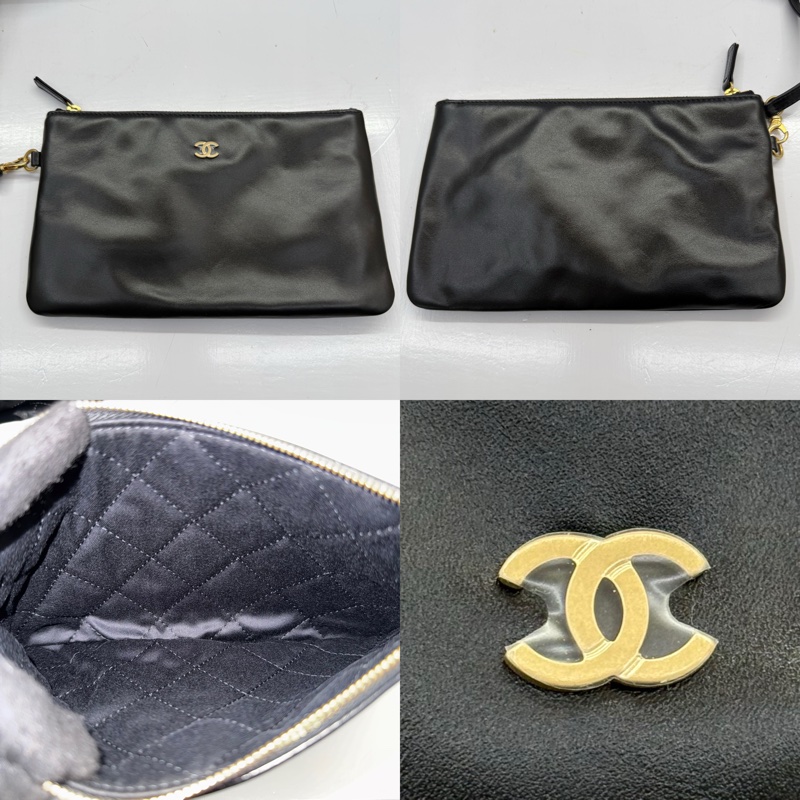 CHANEL 香奈兒 黑色CHANEL22小牛皮肩背包 AS4486 RFID MICROCHIP-6