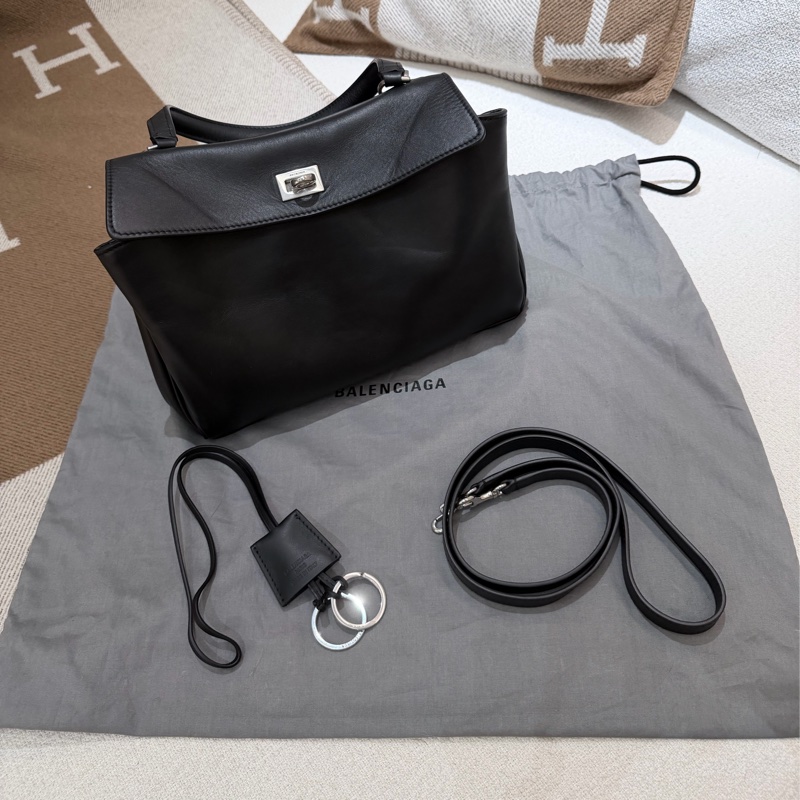 Balenciaga/ Rodeo small/ 黑銀-1