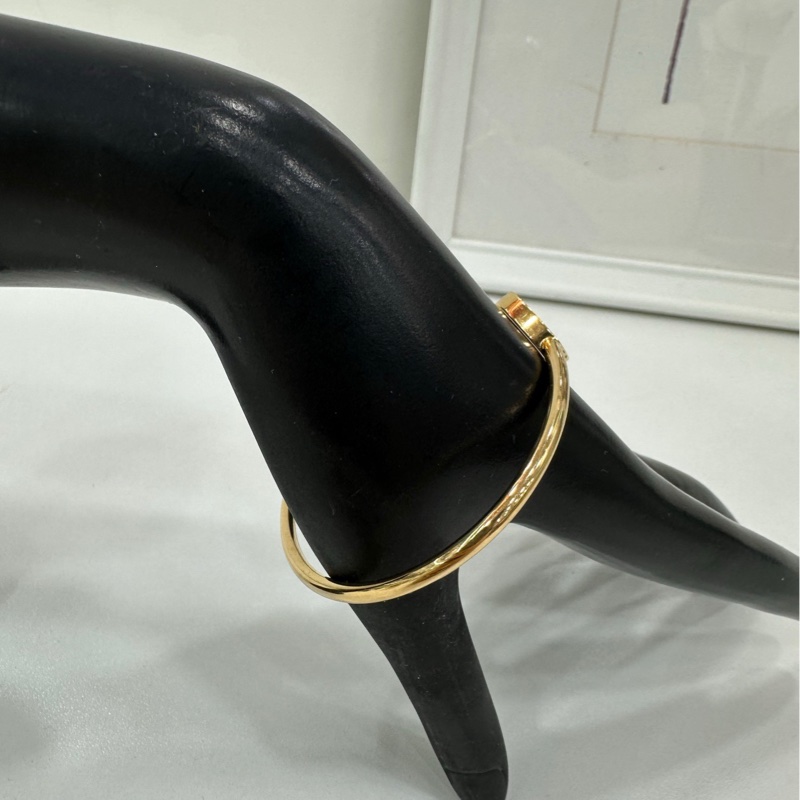 Chopard蕭邦Happy hearts紅玉髓愛心快樂鑽石手鐲 18k玫瑰金 單環無配件-1