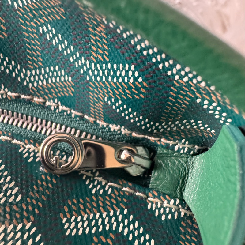 GOYARD- pm 綠荖花拉鍊托特包-3