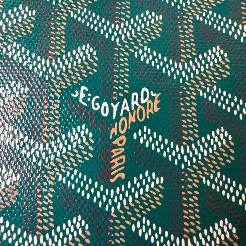 GOYARD- pm 綠荖花拉鍊托特包-22