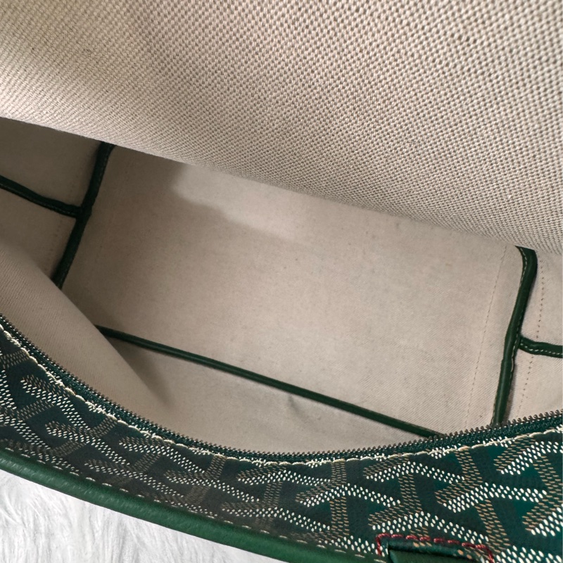 GOYARD- pm 綠荖花拉鍊托特包-27
