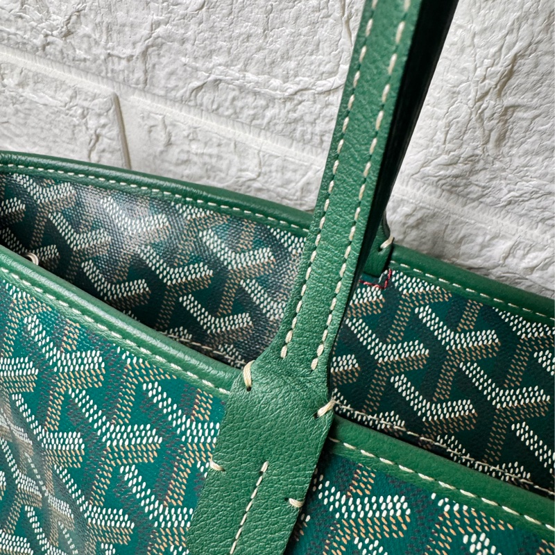 GOYARD- pm 綠荖花拉鍊托特包-37