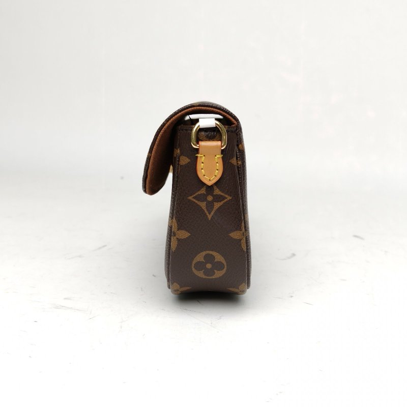 LOUIS VUITTON IVY鏈條腋下包老花PVC金扣晶片肩背包-1