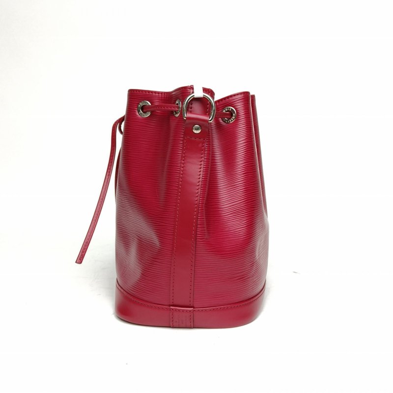 LOUIS VUITTON 中古EPI水波紋水桶包玫紅銀扣2013肩背包-1