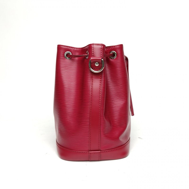 LOUIS VUITTON 中古EPI水波紋水桶包玫紅銀扣2013肩背包-3