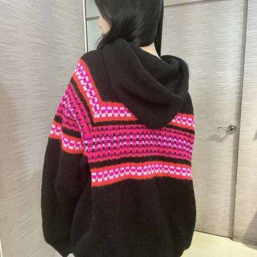 💎Han's house精品服飾💎 CELINE 刺繡 羊毛 連帽 毛衣 帽T 男女共穿 現貨 L  原價55600-3